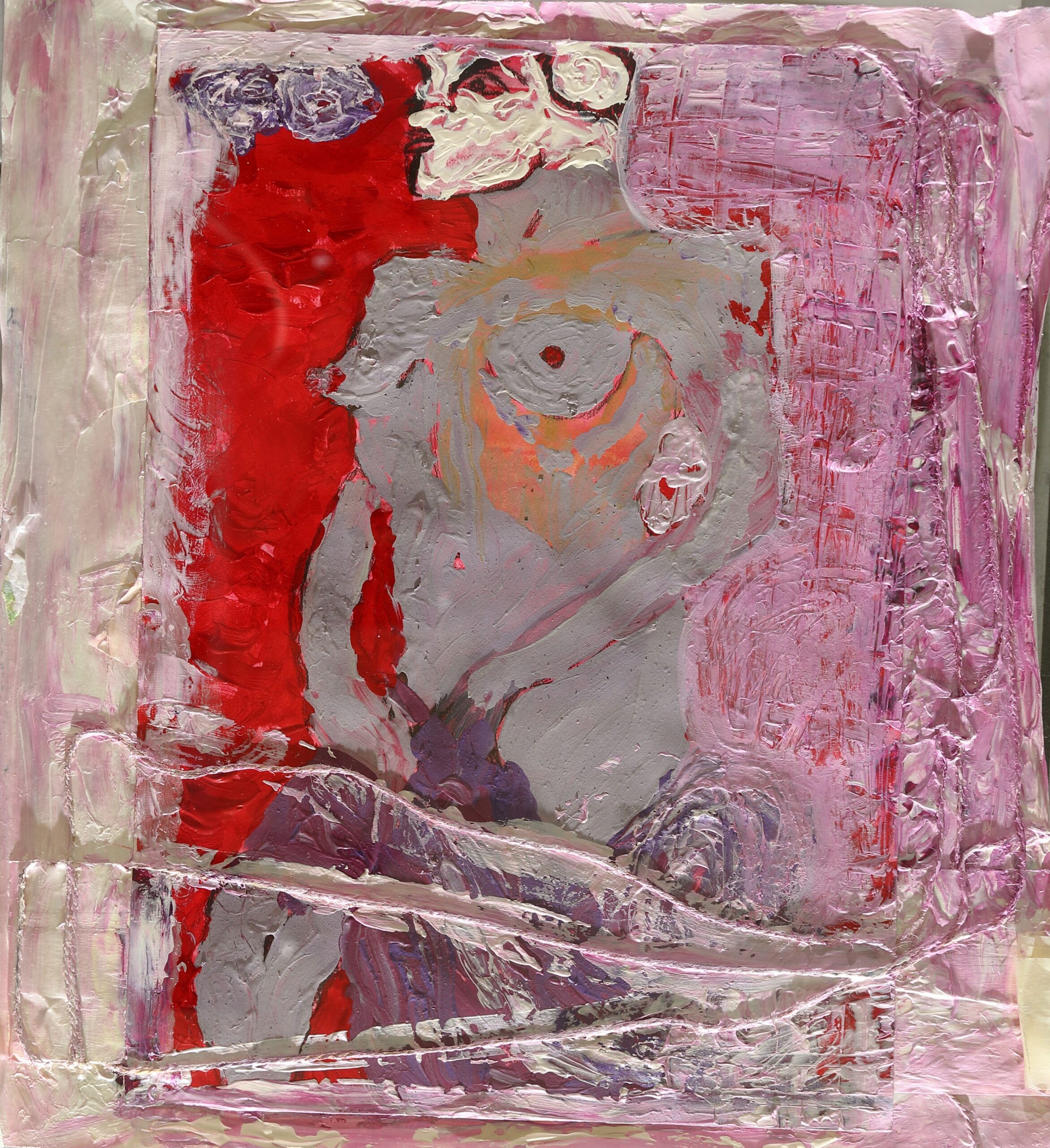 13 M-Senza titolo-acrilico e corde su cartoncino-cm 45×41