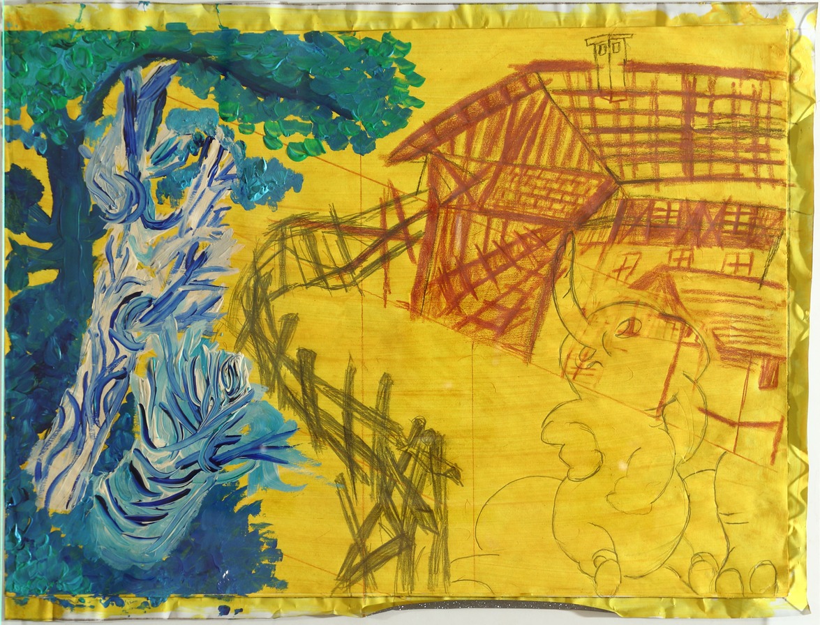 17 M-Elefantino-acrilico su cartoncino-cm 43×58